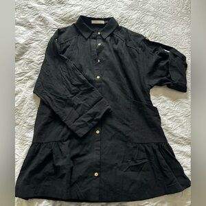 Black Button Down Dress